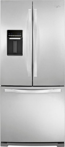  Whirlpool - 19.6 Cu. Ft. French Door Refrigerator with Thru-the-Door Water