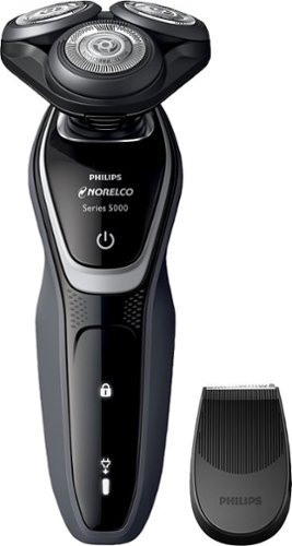  Philips Norelco - 5100 Wet/Dry Electric Shaver - Charcoal Grey/Pike White