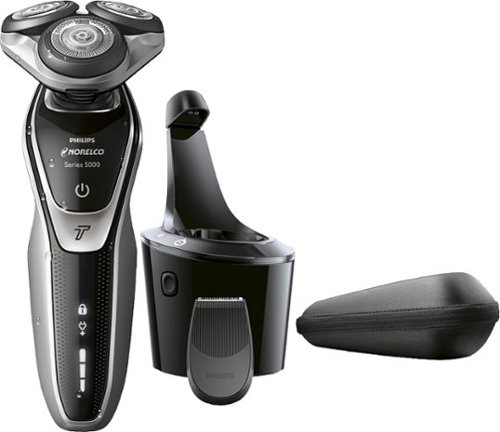  Philips Norelco - 5700 Clean &amp; Charge Wet/Dry Electric Shaver - Super Nova Silver