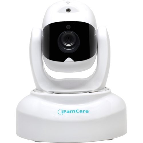  iFamCare - Helmet Pan and Tilt Indoor 1080p Wi-Fi Wire-Free Security Camera - White