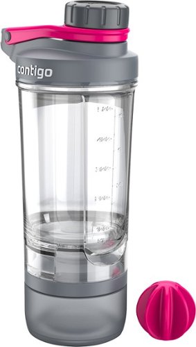  Contigo - Shake and Go Fit 22-Oz. Mixer Bottle with Protein Compartment - Wildberry