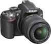 Nikon - D3200 DSLR Camera with 18-55mm VR Lens - Black-Angle_Standard