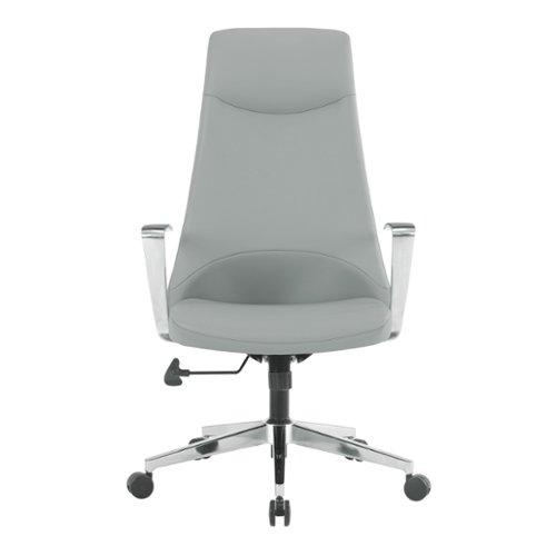 Office Star Products - High Back Antimicrobial Fabric Office Chair - Dillon Steel-Front_Standard 