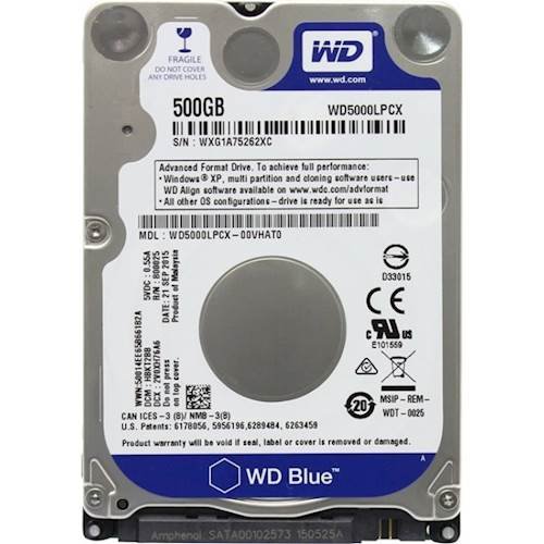 WD - Blue 500GB Internal SATA Hard Drive