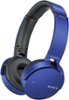 Sony - XB650BT Over-the-Ear Wireless Headphones - Blue-Front_Standard