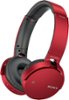 Sony - XB650BT Over-the-Ear Wireless Headphones - Red-Front_Standard