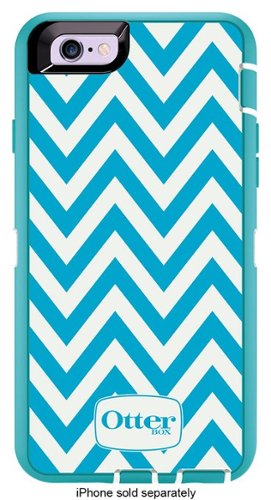 OtterBox - Defender Series Case for Apple® iPhone® 6 and 6s - Teal/White-Front_Standard 