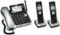 AT&T - CL84202 DECT 6.0 Expandable Phone System with Digital Answering System - Black/Silver-Angle_Standard