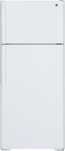  GE - 18.1 Cu. Ft. Frost-Free Top-Freezer Refrigerator - White