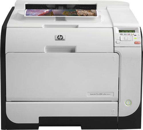  HP - LaserJet Pro M451nw Wireless Color Printer - White