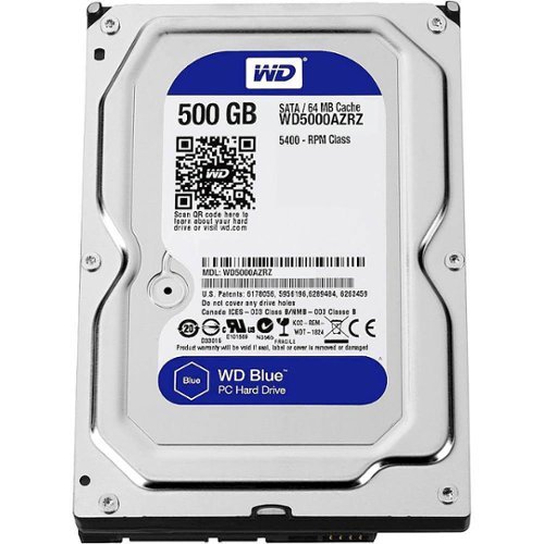 WD - Blue 500GB Internal SATA Hard Drive for Desktops