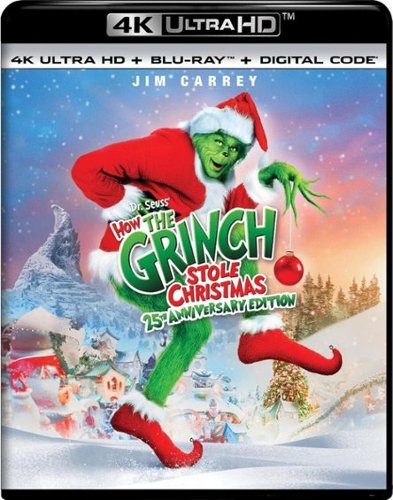 Dr. Seuss' How the Grinch Stole Christmas (25th Anniversary Edition)   - 4K Blu-Ray [Standard] [4K Ultra HD Blu-ray]-Front_Standard 