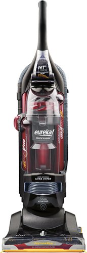  Eureka - SuctionSeal PET HEPA Bagless Upright Vacuum - Black/Radiant Red