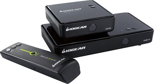  IOGEAR - Wireless HD 3D Digital Kit Wireless Video/Audio Extender - Black