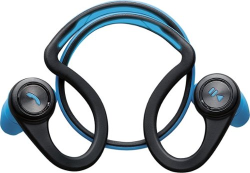  Plantronics - BackBeat FIT Special Edition Wireless Behind-the-Neck Headphones - Black/Blue