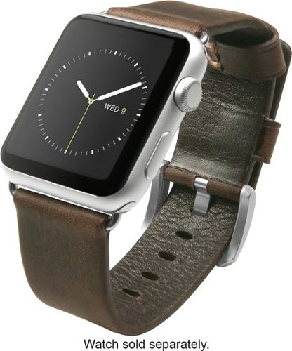  Nomad - Leather Strap for Apple Watch 42mm - Brown/Silver