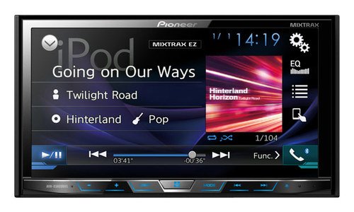  Pioneer - 7&quot; - CD/DVD - Built-in Bluetooth - Apple® iPod®- and Satellite Radio-Ready - In-Dash Receiver - Black
