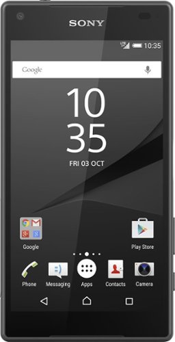  Sony - Xperia Z5 Compact 4G LTE with 32GB Memory Cell Phone (Unlocked) - Graphite Black