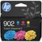HP - 902 3-pack Standard Capacity Ink Cartridges - Cyan/Magenta/Yellow-Front_Standard