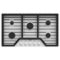 Whirlpool - 36 in. Wide 5 burners Built-In Gas Cooktop with EZ-2-Lift Hinged Cast-Iron Grates - White-Front_Standard