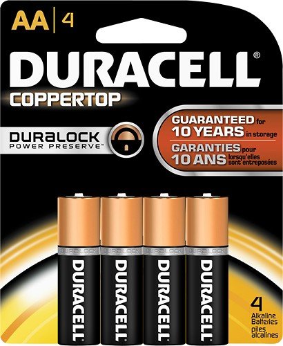  Duracell - AA 1.5V CopperTop Batteries (4-Pack)