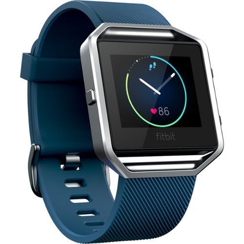  Fitbit - Blaze Classic Accessory Band (Large) - Blue