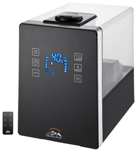 Heaven Fresh - 1.58-Gal. Cool and Warm Mist Ultrasonic Humidifier - Black-Front_Standard 
