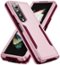 Entronix - Galaxy Z Fold 6 Case - Soft-Touch Dual-Layer Protection and Sleek Design - Pink-Front_Standard
