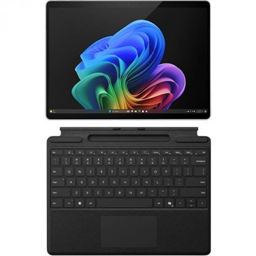 Microsoft - Surface Pro Copilot+ PC Touchscreen 13" OLED Snapdragon X Elite Processor 32GB RAM 1TB SSD (11th Edition) Plat - Platinum-Front_Standard 