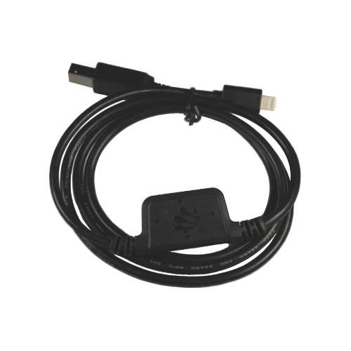 iConnectivity - iOS Inline 5' Lightning to USB type B Device Cable - Black-Front_Standard 