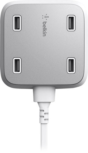  Belkin - Family RockStar 4-Port USB Charger - Gray
