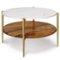 Simpli Home - Wagner Coffee Table - White/Natural-Front_Standard