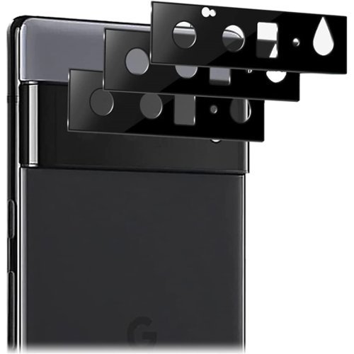 SaharaCase ZeroDamage Camera Lens Protector for Google Pixel 6 Pro (2-Pack) - Black INTERNATIONAL SHIPPING