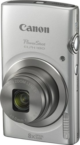 Canon PowerShot ELPH 180 20.0-Megapixel Digital Camera - Silver WORLDWIDE DELIVERY