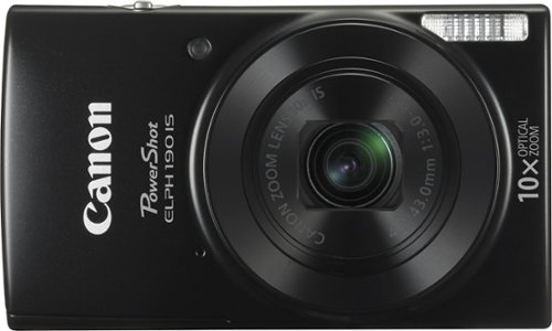 Canon - PowerShot ELPH 190 20.0-Megapixel Digital Camera - Black