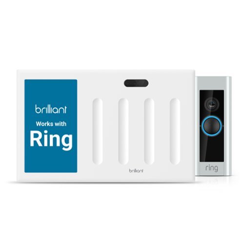 Brilliant Wi-Fi Smart 4-Switch Home Control Panel with Voice Assistant - White BUY ONLINE