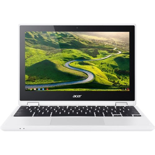  Acer - 2-in-1 11.6&quot; Touch-Screen Chromebook - Intel Celeron - 2GB Memory - 32GB eMMC Flash Memory - White
