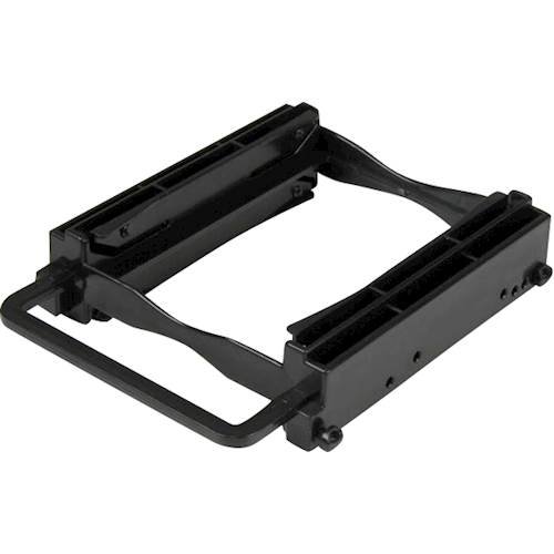 StarTech.com - Dual 2.5" SSD/HDD Mounting Bracket for 3.5” Drive Bay - Black
