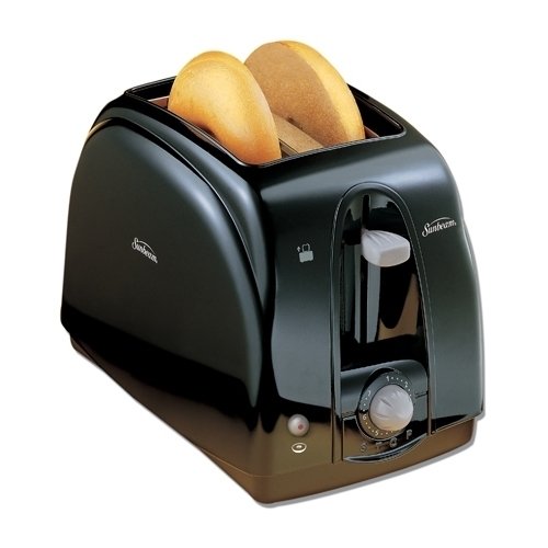 Sunbeam - 2-Slice Wide-Slot Toaster - Black