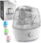 Zulay Kitchen - Zulay Home Cool Mist Humidifiers For Bedroom (2.2L Water Tank) - Quiet Ultrasonic Humidifiers with Auto Shutoff Feature - Gray-Front_Standard