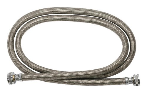 GE - 4' Washer Hose (2-Pack) - Stainless Steel