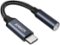 Anker - USB C to 3.5mm Audio Adapter - Black-Front_Standard