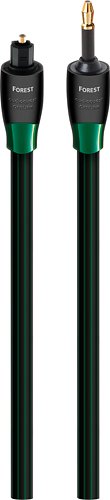 AudioQuest - OptiLink Forest 52.5' In-Wall 3.5mm Mini-to-Toslink Optical Cable - Black/Green