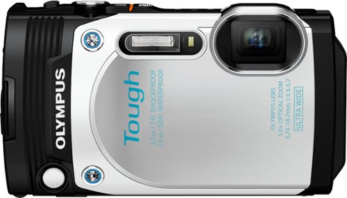  Olympus - TG-870 16.0-Megapixel Waterproof Digital Camera - White