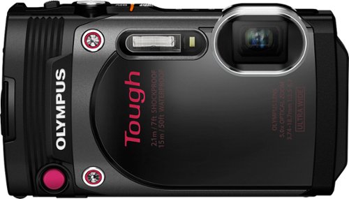  Olympus - TG-870 16.0-Megapixel Waterproof Digital Camera - Black