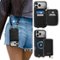 Ornarto - for Detachable Wallet Case for iPhone 17 Pro Max with MagSafe, Case with Card Holder Wrist Strap - Black-Front_Standard