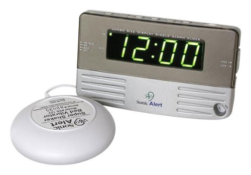  Sonic Alert - Alarm Clock - Gray
