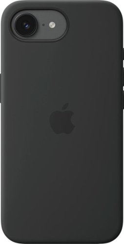 Apple - iPhone 17e Silicone Case with MagSafe - Black-Front_Standard 