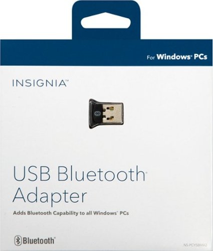 Insignia™ Bluetooth 4.0 USB Adapter for Laptops and Desktops Compatible with Windows 10 - Black WORLDWIDE DELIVERY
