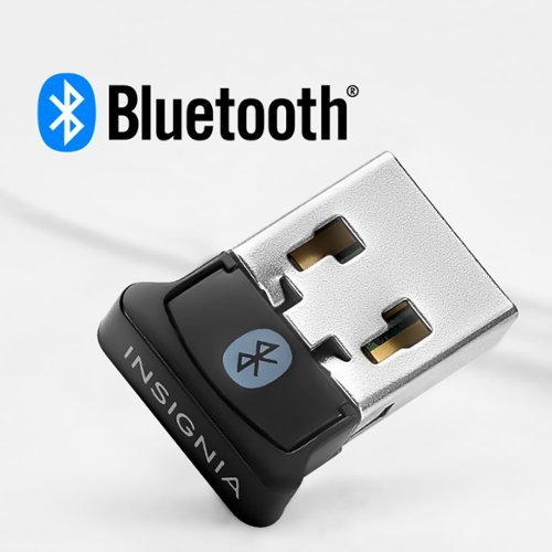 Insignia™ Bluetooth 4.0 USB Adapter for Laptops and Desktops Compatible with Windows 10 - Black GLOBAL SHIPPING